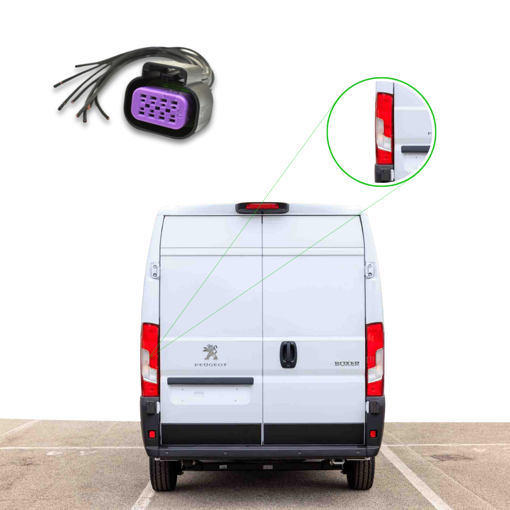 CONNETTORE CABLATO 8 PIN GT150 FANALE POSTERIORE FIAT PROFESSIONAL - PL44085