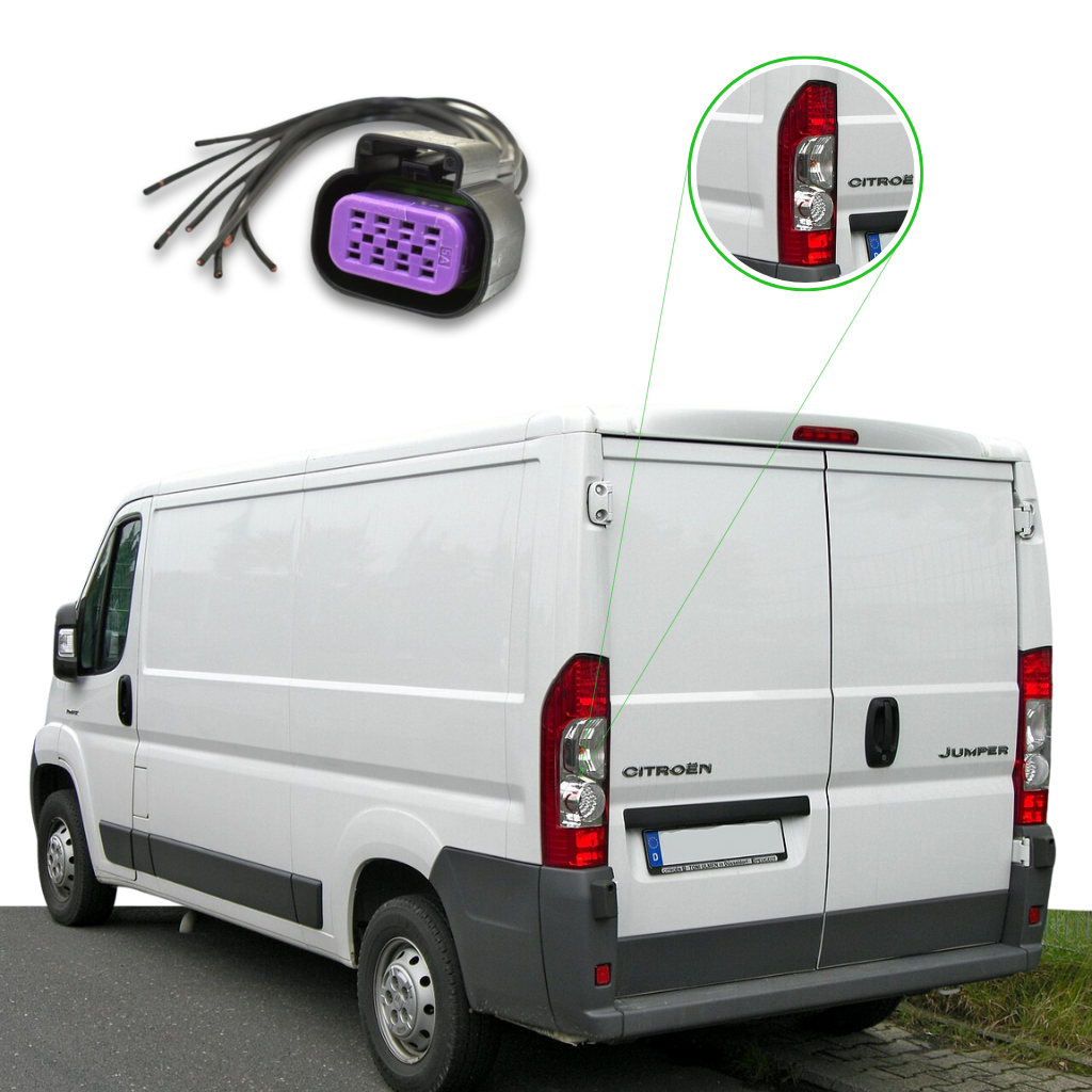 CONNETTORE CABLATO 8 PIN GT150 FANALE POSTERIORE FIAT PROFESSIONAL - PL44085