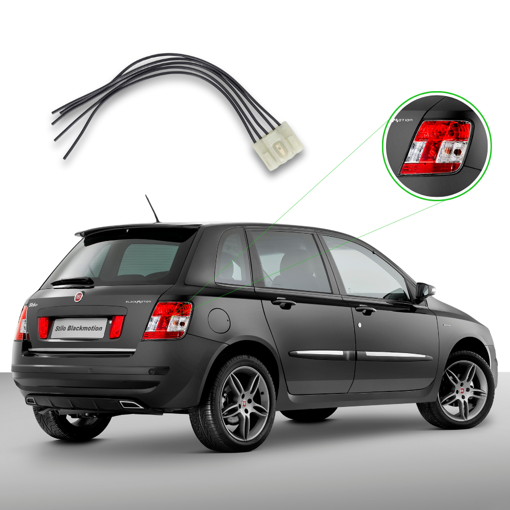CONNETTORE CABLATO 5 PIN FANALE POSTERIORE FIAT PANDA 169 PUNTO 188 STILO 192 - PL44075