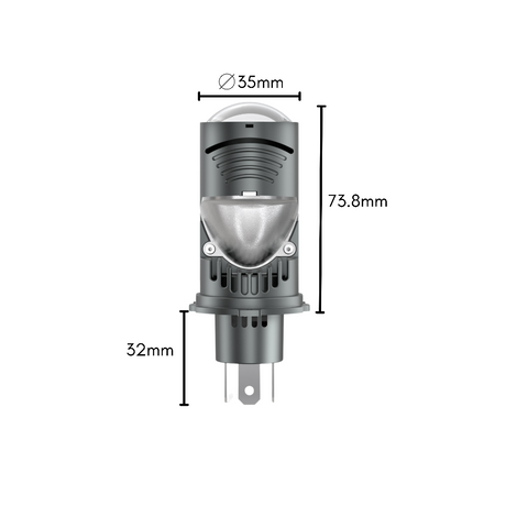 KIT LED H4 CON LENTE PLUG & PLAY - PLH4A5 - Plaser