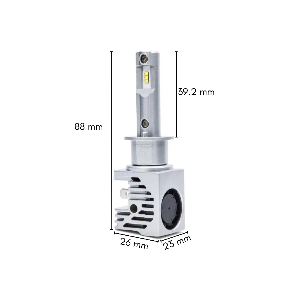 LAMPADE LED H1 12-24V MINIFAN PLUG & PLAY - PLH1M3 - Plaser