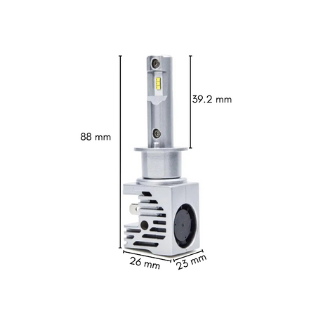 LAMPADE LED H1 12-24V MINIFAN PLUG & PLAY - PLH1M3 - Plaser