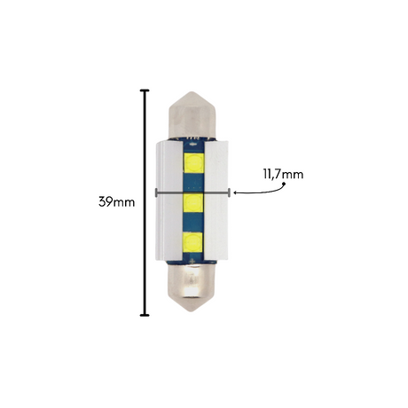 LAMPADE LED SILURO 39mm CANBUS - PLSJ-866X39 - PLASER