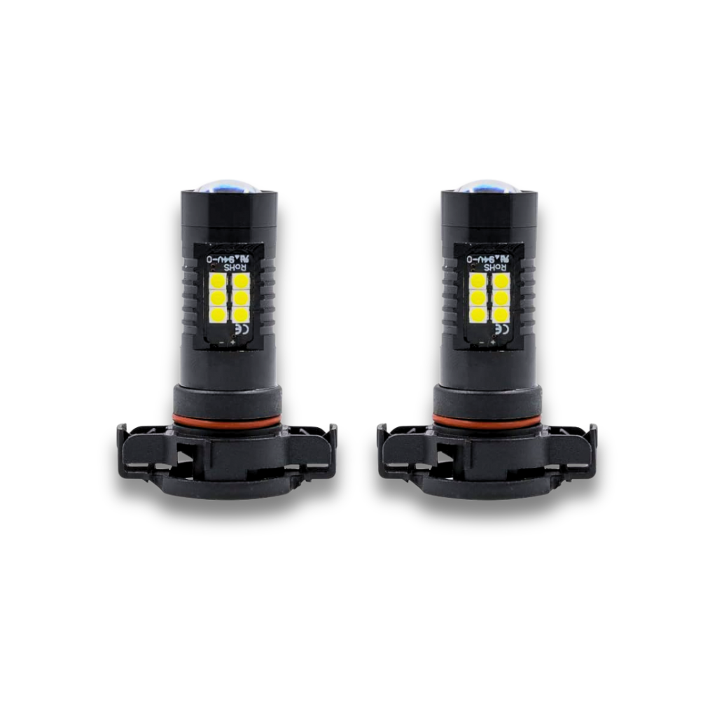LUCI DI POSIZIONE DIURNE E FENDINEBBIA LED CON LENTE 6000K PSX24W PSX19W - PL-PSX24
