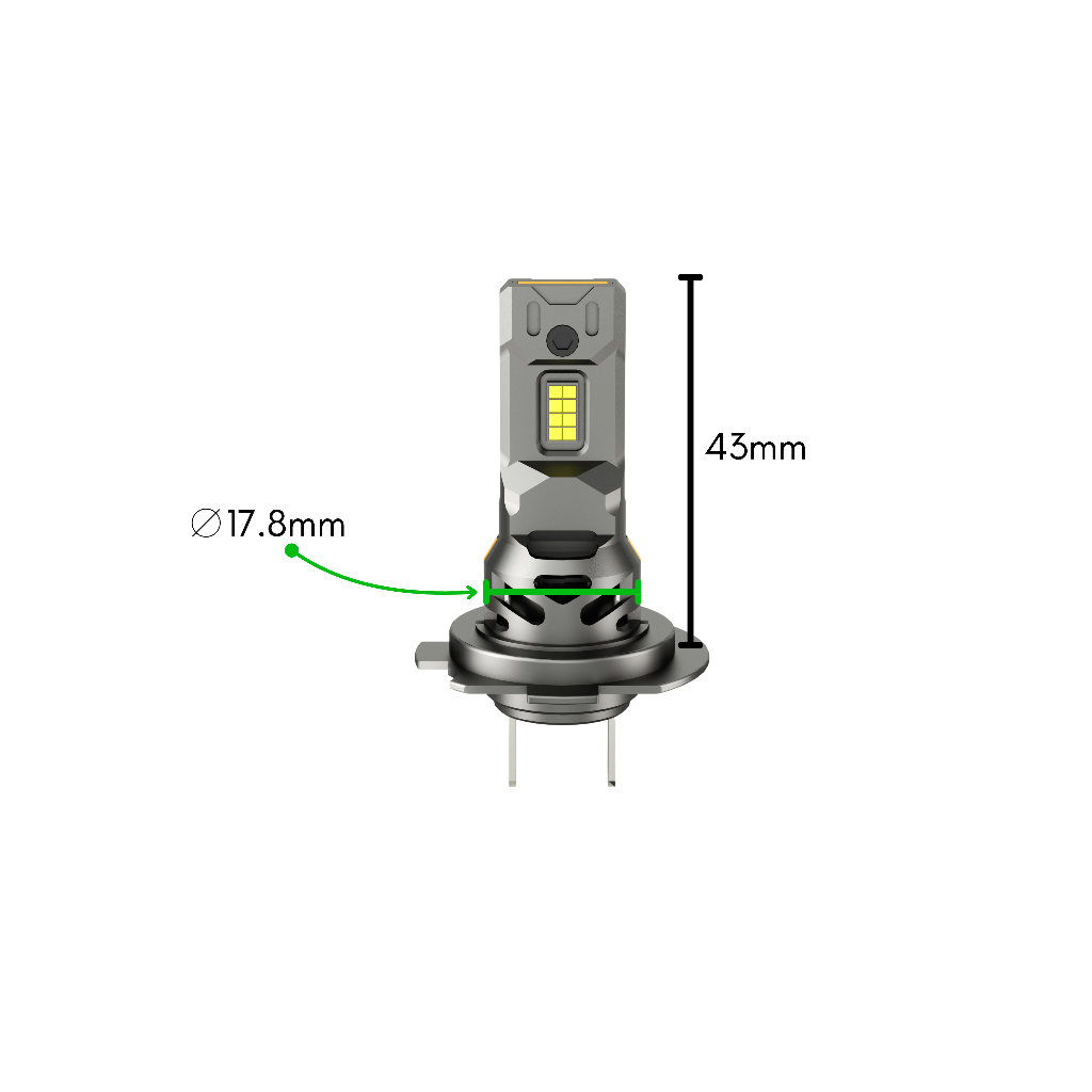 LAMPADE LED H7 PLUG & PLAY MINIFAN - PLH7M25 - Plaser
