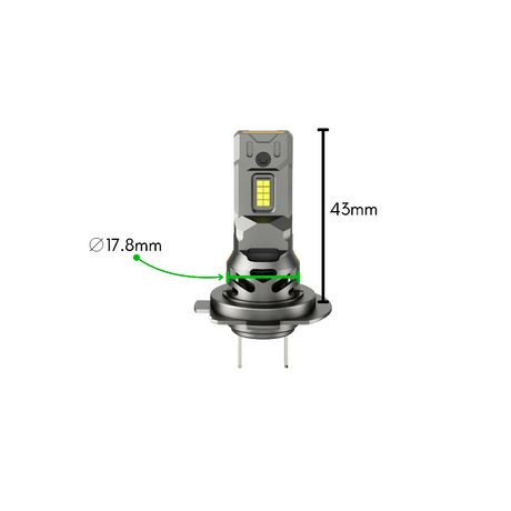 LAMPADE LED H7 PLUG & PLAY MINIFAN - PLH7M25 - Plaser