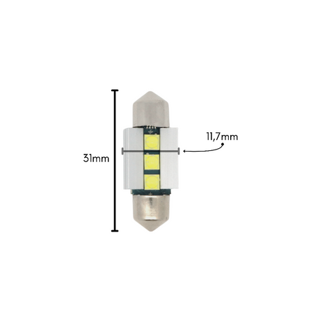LAMPADE LED SILURO 31mm CANBUS - PLSJ-866X31 - PLASER