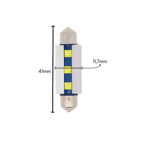 LAMPADE LED SILURO 41mm CANBUS - PLSJ-866X41 - PLASER