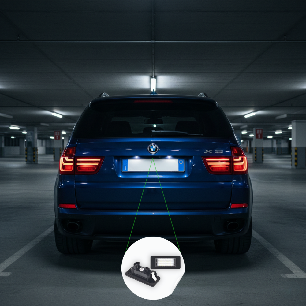 PLACCHETTE LUCI TARGA LED CANBUS BMW E90 E82 E60 E39 COMPATIBILI OE