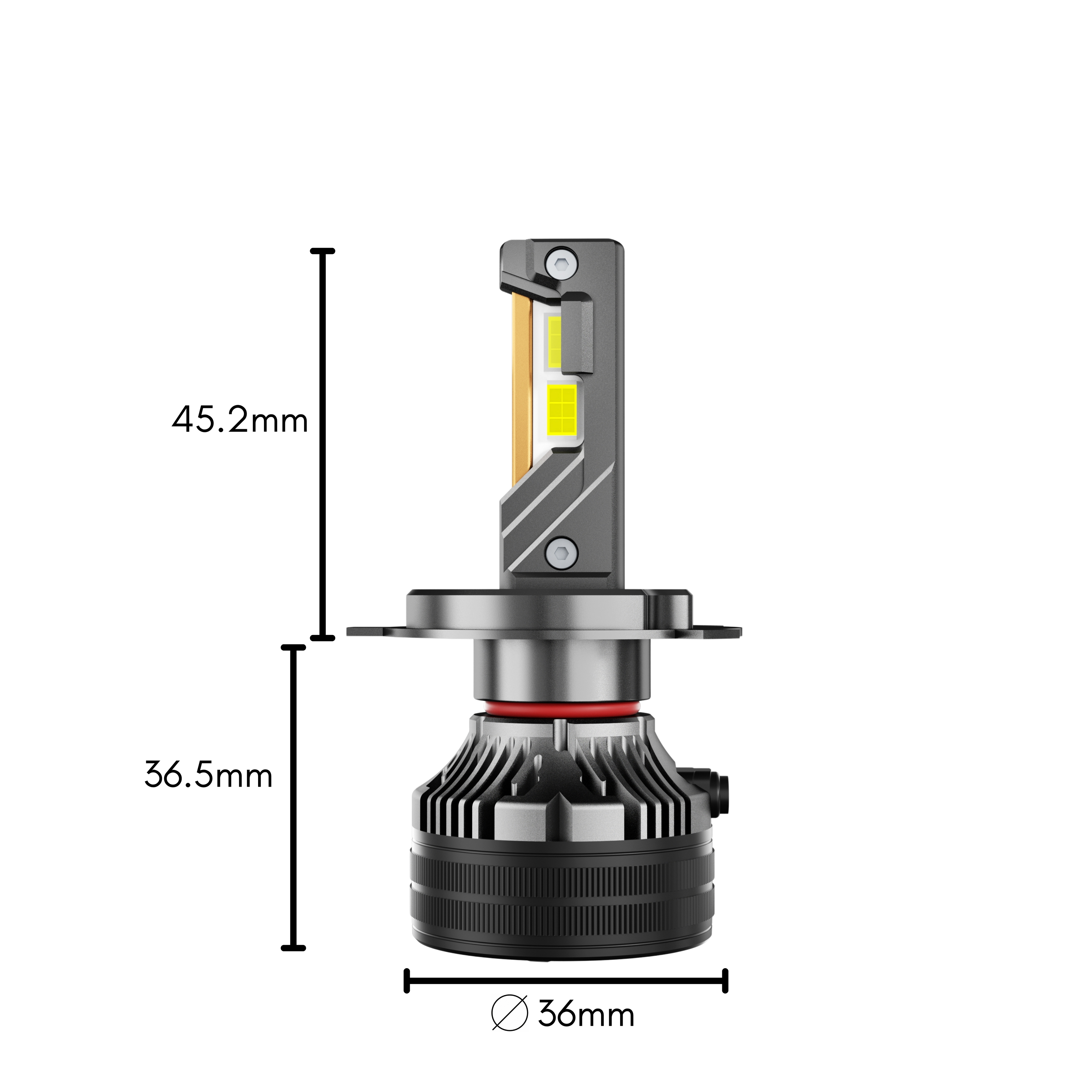 KIT LED H4 4300K CANBUS LENTICOLARE POTENZIATO - PLH4F7-4300K - Plaser