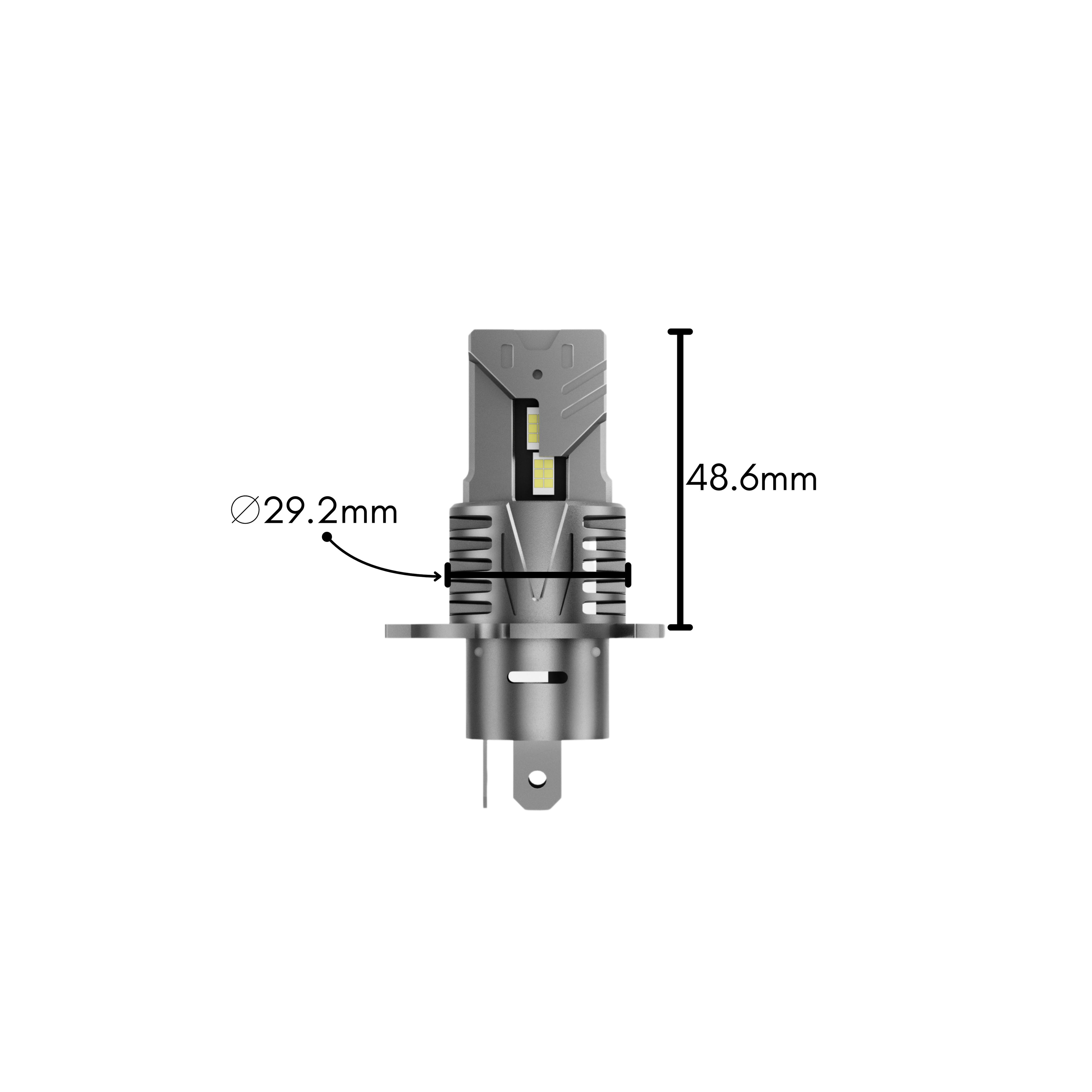 LAMPADE LED H4 PLUG & PLAY MINIFAN - PLH4M25 - Plaser