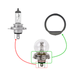 ADATTATORE DA ASIMETTRICO H5 P45T A H4 PER VEICOLI D'EPOCA - PL619