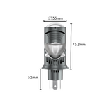KIT LED H4 CON LENTE PLUG & PLAY - PLH4A5 - Plaser