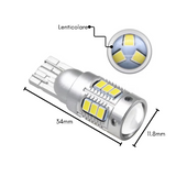 LUCI DI POSIZIONE LED T10 W5W LENTICOLARI - PLT10-1243 - Plaser