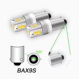 LUCI DI POSIZIONE LED H6W BAX9S 1,3 WATT 300 LUMEN 6500 KELVIN