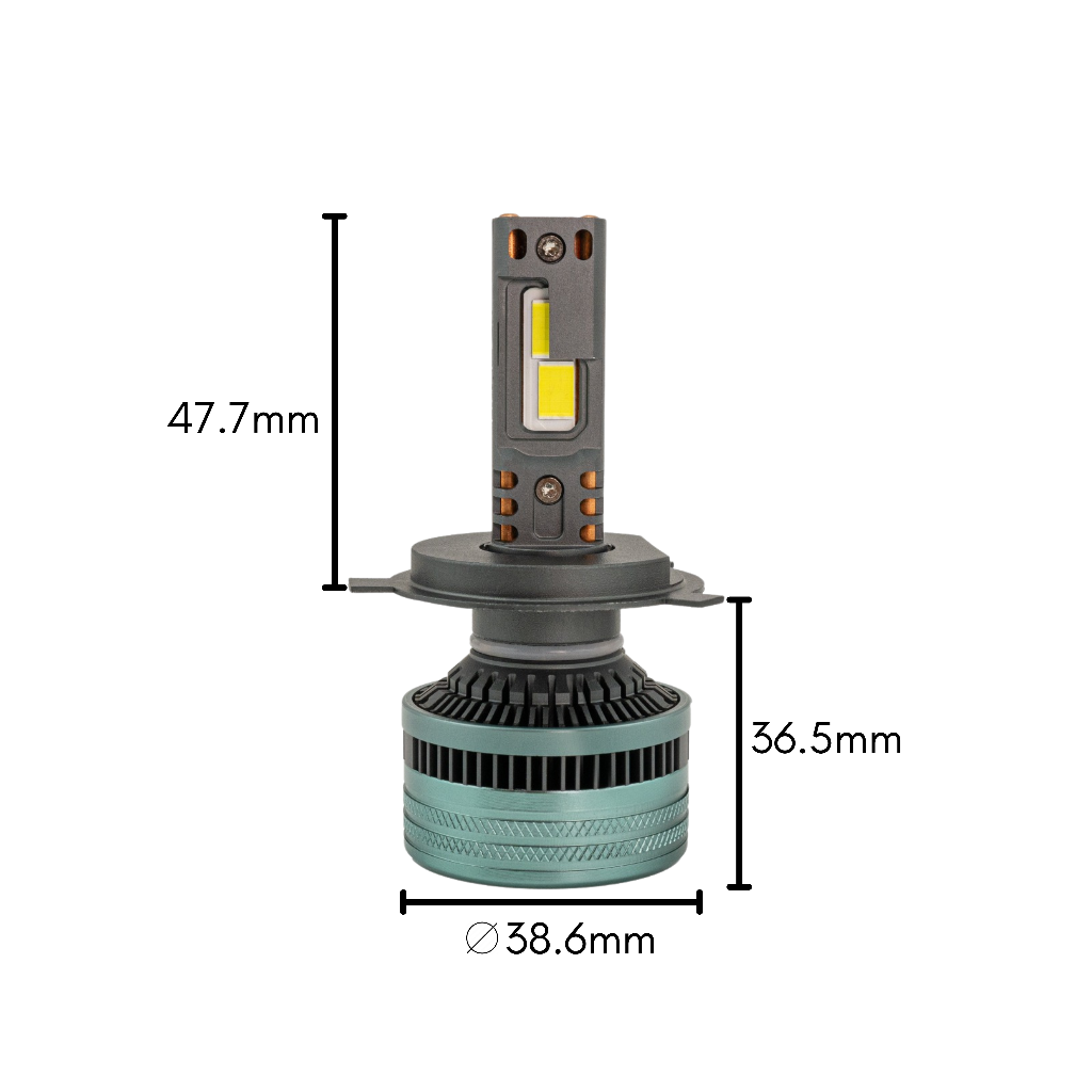 KIT LAMPADE LED H4 12 e 24 VOLT CANBUS - ELEVATA LUMINOSITA' - PLH4F5 - Plaser