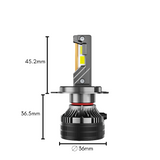 KIT LED H4 4300K CANBUS LENTICOLARE POTENZIATO - PLH4F7-4300K - Plaser