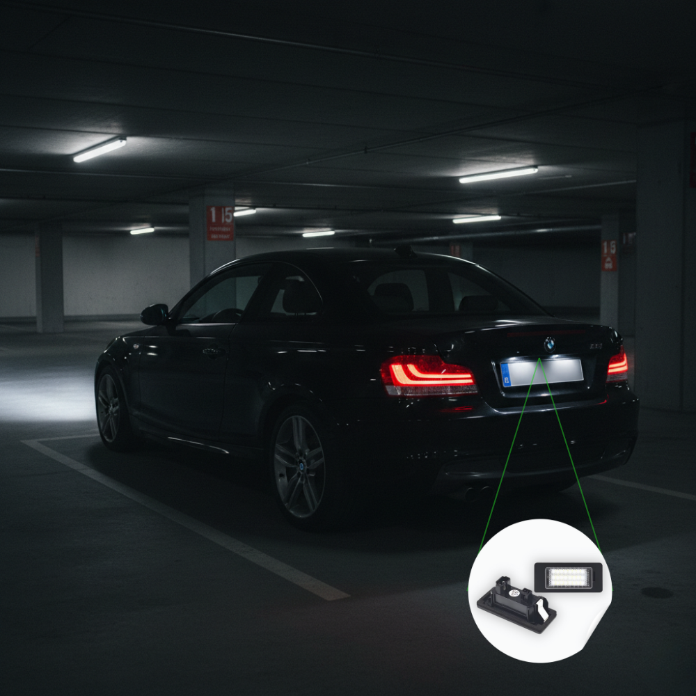 PLACCHETTE LUCI TARGA LED CANBUS BMW E90 E82 E60 E39 COMPATIBILI OE